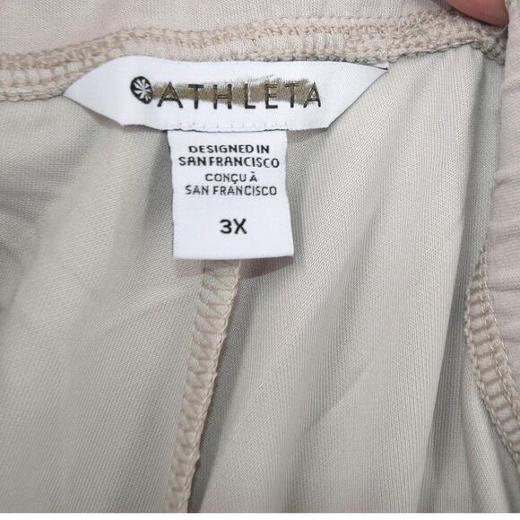NEW Athleta Seasoft Mid Rise Straight Pants Women's Plus 3X  Bone Tan - Picture 3 of 8